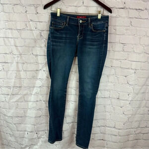 lucky brand leyla skinny denim blue jeans sz 4 27 low rise